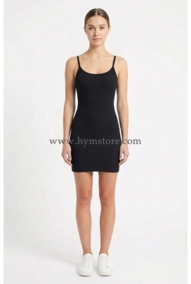 VESTIDO NEGRO DE TIRANTES DELGADOS