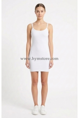 VESTIDO BLANCO DE TIRANTES DELGADOS