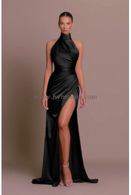 VESTIDO DE GALA SEXY NEGRO