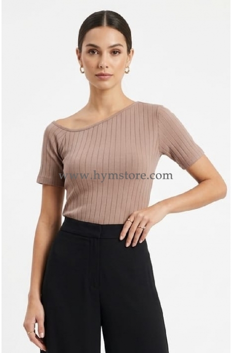 BLUSA COCOA ESCOTE ASIMÉTRICO