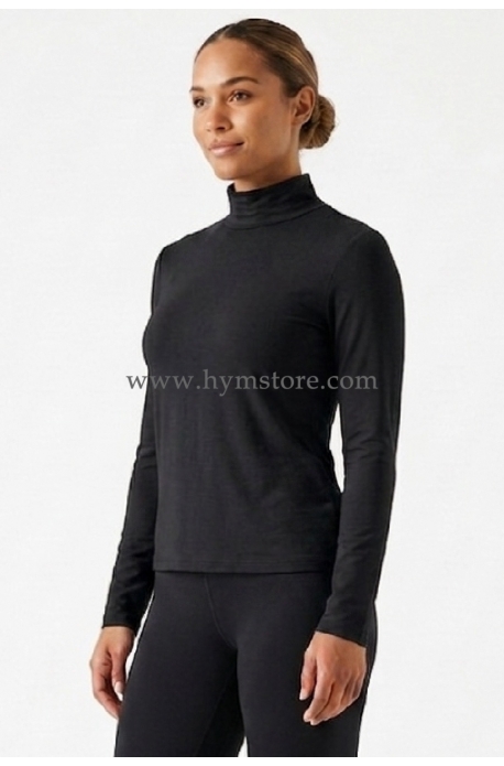 BLUSA MANGA LARGA Y CUELLO ALTO