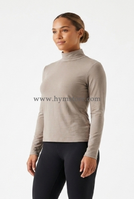 BLUSA MANGA LARGA Y CUELLO ALTO