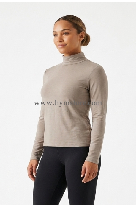 BLUSA MANGA LARGA Y CUELLO ALTO