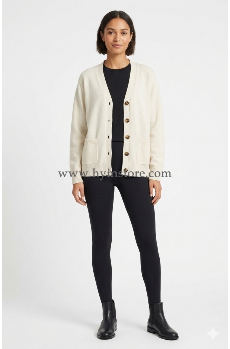 SUÉTER CLÁSICO CREMA