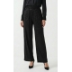 PANTALÓN PALAZZO CON BRILLO NEGRO