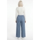 PANTALÓN PALAZZO CELESTE VINTAGE