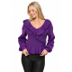 BLUSA TEJIDA CON VUELOS