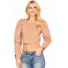 BLUSA MANGA LARGA CUELLO CUADRADO