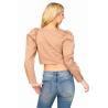 BLUSA MANGA LARGA CUELLO CUADRADO