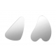 Duo de corazón, raspador triangular