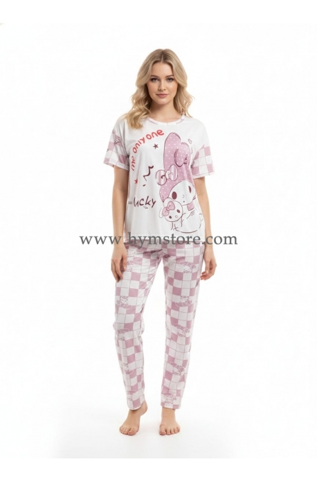 PIJAMA DE PANTALÓN, SHORT Y BLUSA SANRIO