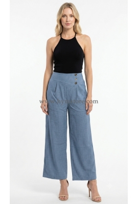 PANTALÓN PALAZZO CELESTE VINTAGE