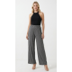 PANTALÓN PALAZZO GRIS CON BRILLO