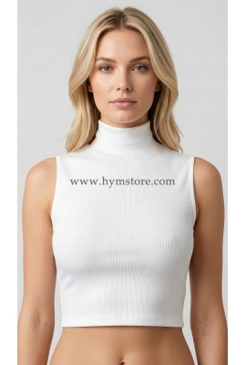 BLUSA CUELLO LIGERAMENTE ALTO