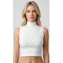 BLUSA CUELLO LIGERAMENTE ALTO
