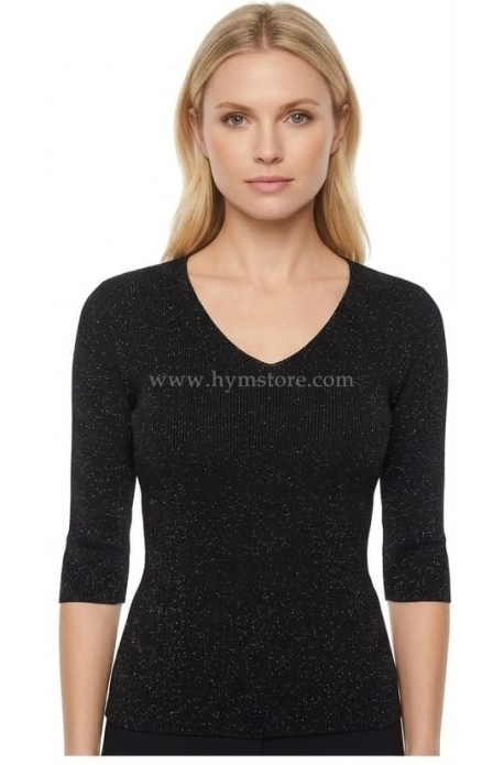 BLUSA CON BRILLO MANGA 3/4