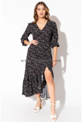 MAXIVESTIDO CORTE ASIMÉTRICO