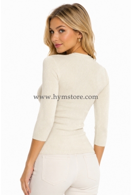 BLUSA CON BRILLO MANGA 3/4