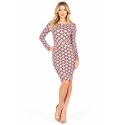 VESTIDO PRINT ROMBOS AL CUERPO