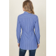 BLUSA CAMISERA ANUDADA AL FRENTE