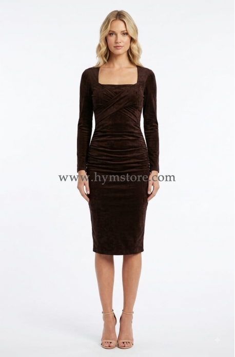 VESTIDO CÓCTEL DE TERCIOPELO