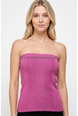 BLUSA STRAPLESS TEJIDA