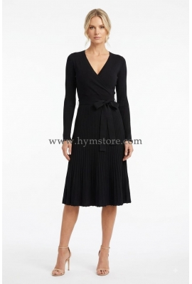 VESTIDO MIDI ESCOTE EN V
