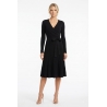 VESTIDO MIDI ESCOTE EN V