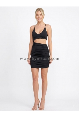 VESTIDO JUVENIL CORTE ASIMÉTRICO