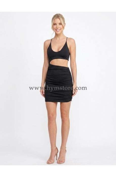 VESTIDO JUVENIL CORTE ASIMÉTRICO