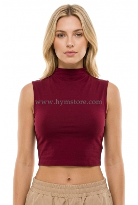 BLUSA CUELLO LIGERAMENTE ALTO