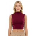 BLUSA CUELLO LIGERAMENTE ALTO