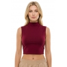 BLUSA CUELLO LIGERAMENTE ALTO