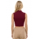 BLUSA CUELLO LIGERAMENTE ALTO
