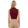BLUSA CUELLO LIGERAMENTE ALTO