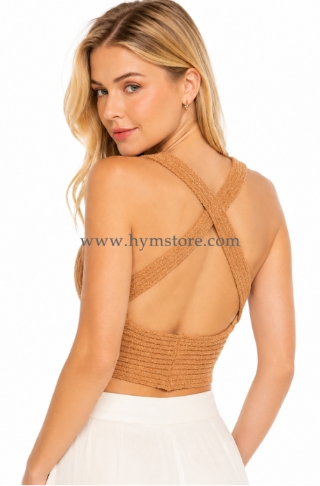 BLUSA TEJIDA ESPALDA CRUZADA