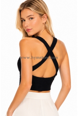 BLUSA TEJIDA ESPALDA CRUZADA