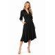 VESTIDO ESCOTE Y FALDA CRUZADA