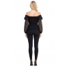 BLUSA ESCOTE BARCO MANGA LARGA