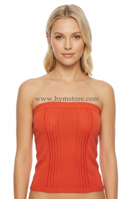 BLUSA STRAPLESS TEJIDA
