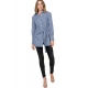 BLUSA CAMISERA ANUDADA AL FRENTE