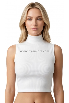 BLUSA CUELLO LIGERAMENTE ALTO