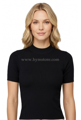 BLUSA NEGRA CUELLO REDONDO