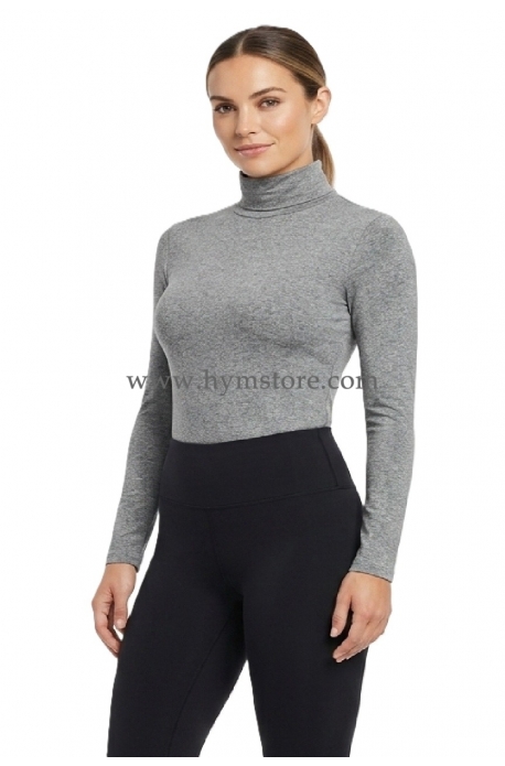 BLUSA MANGA LARGA Y CUELLO ALTO