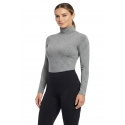 BLUSA MANGA LARGA Y CUELLO ALTO