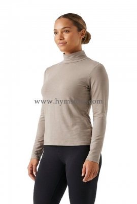 BLUSA MANGA LARGA Y CUELLO ALTO