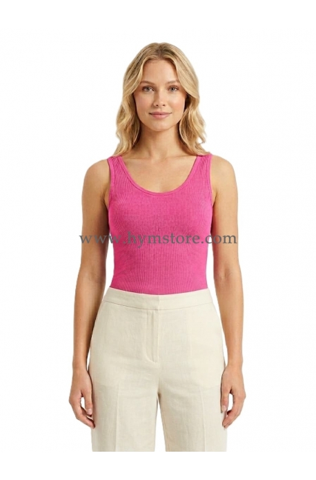 BLUSA FUSIA CHICLE TIRANTES ANCHOS