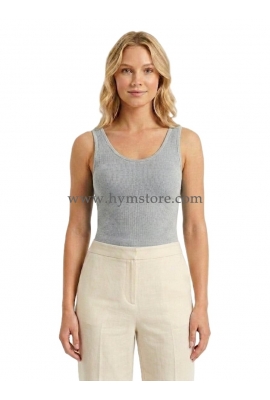BLUSA GRIS CLARO TIRANTES ANCHOS