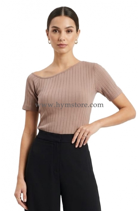 BLUSA COCOA ESCOTE ASIMÉTRICO