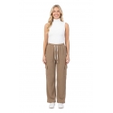 PALAZZO KHAKI CINTURA AJUSTABLE